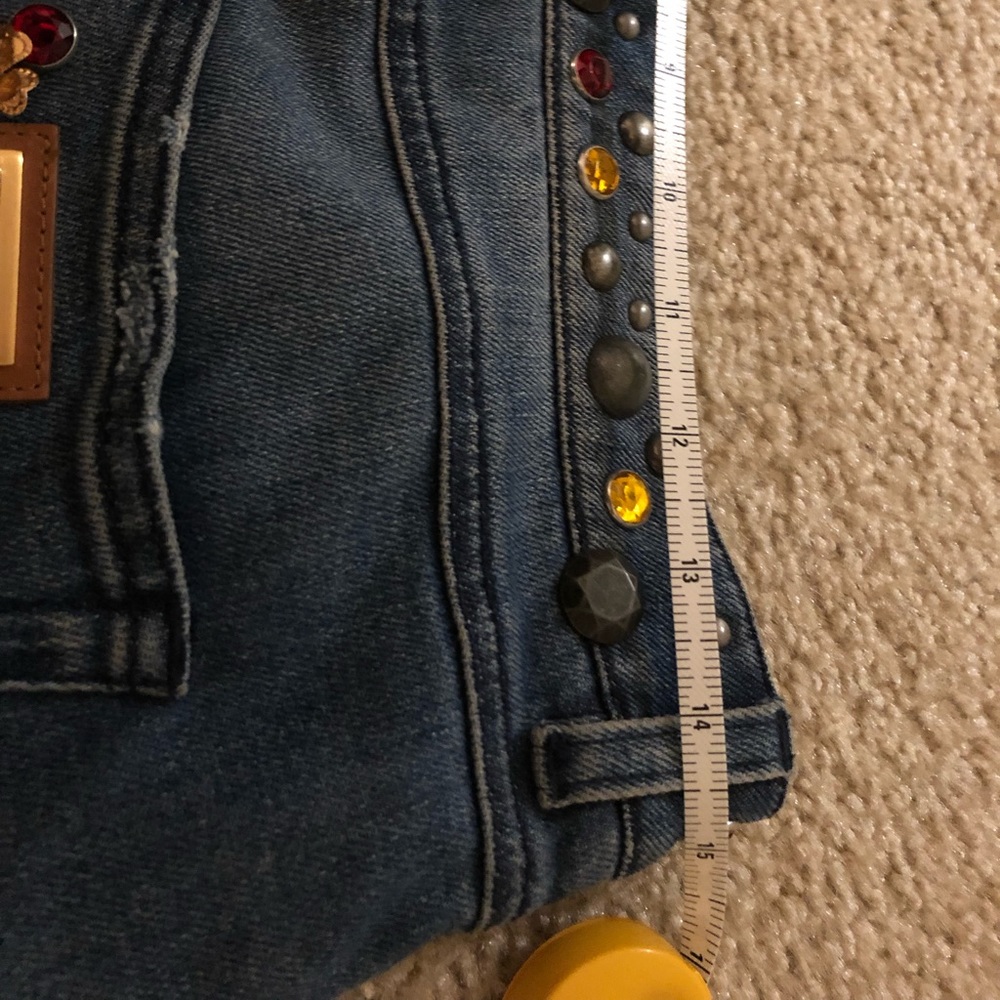 Dolce & Gabbana Blue Boyfriend Jeans with Colorful Embellishments - Picture 7 of 8